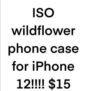 ISO of wild flower phone case